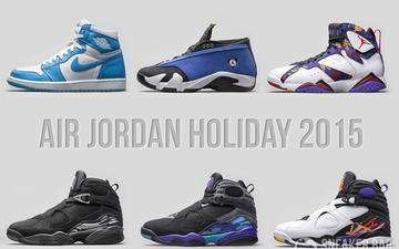 Air Jordan Holiday 2015发售列表