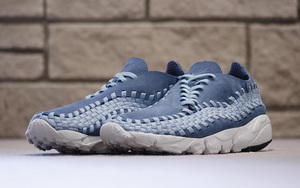 Nike Air Footscape Woven打造全新迷人的烟灰蓝配色 “Smoky Blue” 