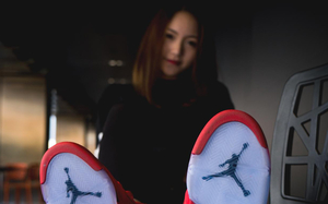 Air Jordan 5 Flight Suit Red，上脚美图欣赏
