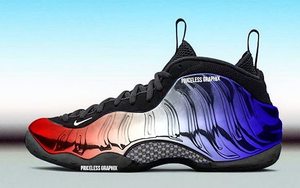 喜欢！美国独立日配色Nike Air Foamposite One渲染图