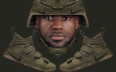 大兵LeBron，Nike LeBron Soldier 11“Camo”趣图