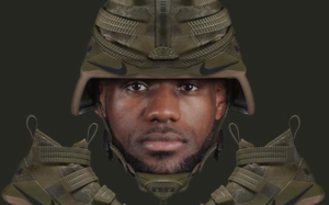大兵LeBron，Nike LeBron Soldier 11“Camo”趣图