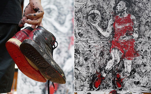 以鞋为笔，Air Jordan 1 “Banned” 绘画作品欣赏