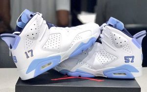 Air Jordan 6 UNC Championship PE展示