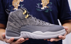 暗灰金扣，Air Jordan 12 “Dark Grey”实物欣赏