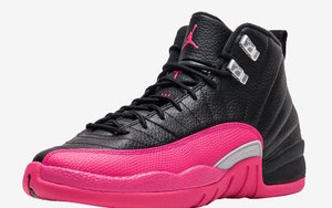 黑粉加持，Air Jordan 12 GS “Deadly Pink”实物预览