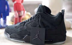 DJ Khaled展示黑色版本KAWS x Air Jordan 4