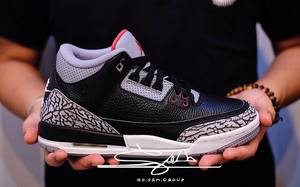 Air Jordan 3 OG “Black Cement” 2018实物高清欣赏