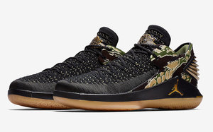 那双GS专属的Air Jordan 32 Low “Camo” 将推出男款尺码！