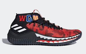 红迷彩首次亮相！adidas Dame 4 “BAPE” Pack 即将来袭！