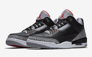 官图释出！Air Jordan 3 “Black Cement” 回归在即！