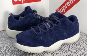 海军蓝诱惑！Air Jordan 11 Low “RE2PECT” 释出更多细节！