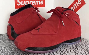 火红麂皮！Air Jordan 18 “Toro” 实物摆拍释出！