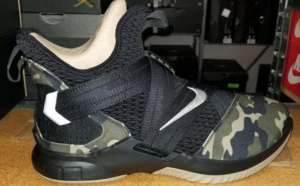 交叉绑带设计！LeBron Soldier 12 首发迷彩配色释出实物谍照！