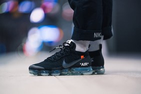 酷！Off-White x VaporMax 全新黑色版本上脚预览