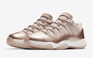 美轮美奂！Air Jordan 11 Low “Rose Gold” 释出官方图片！