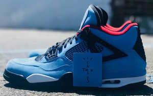 实物美如画！近赏 Travis Scott x Air Jordan 4 “Houston Oilers” 实物美图！