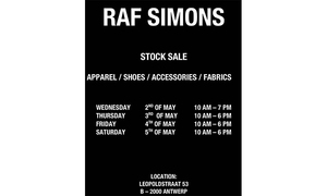 Raf Simons 年度促销展再次于比利时开启