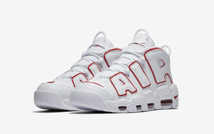 清新活力！全新白红配色 Nike Air More Uptempo 释出官图！