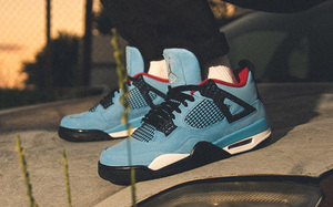 全新美图释出！这款 Air Jordan 4 “Travis Scott” 上脚你们给几分？