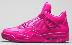 骚粉漆皮！小姐姐专属 Air Jordan 4  “Pink Patent” 曝光！