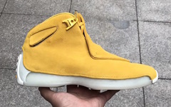 细节满满！Air Jordan 18 “Yellow Suede” 再释细节图！