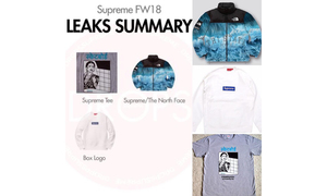 Bogo、TNF 联名出镜，Supreme 2018 秋冬系列单品曝光！