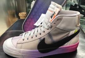 彩虹版本 OFF-WHITE x Blazer Mid 实物曝光！