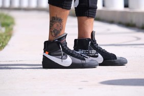 Off-White x Nike Blazer Mid 全新“Grim Reepers”配色上脚一览