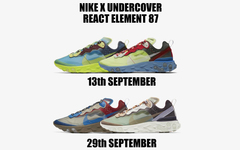 UNDERCOVER x Nike React Element 87 将分为两波发售