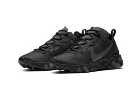 抢先预览 Nike React Element 55 全新“Triple Black”配色