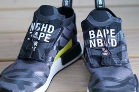 NEIGHBORHOOD x BAPE x adidas 三方联名 NMD_TS1 曝光！