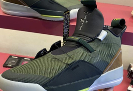 实战鞋也联名！！Travis Scott x Air Jordan 33 实物首次曝光！