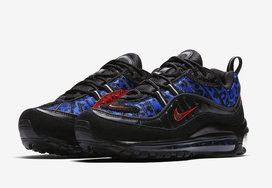 红蓝豹纹系列配色？ Air Max 98  Black Leopard 即将发售！