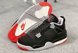 再钓钓你的胃口，Air Jordan 4 Bred 全新实物图来袭