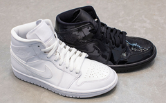 漆皮阴阳配色！Air Jordan 1 Mid 女鞋新配色