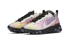 大胆的扎染设计！全新 Nike React Element 55 即将登场