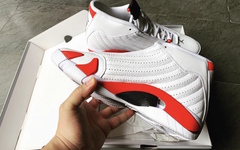不做减配！Air Jordan 14 白红配色下月正式发售