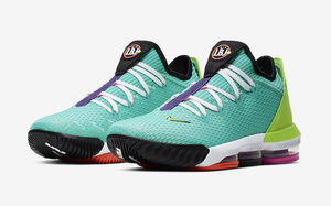 官图释出！抢眼的 Nike LeBron 16 Low“Hyper Jade” 将于七月登场