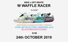 发售日期延迟！Off-White x Nike Waffle Racer 下月亮相