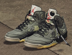 发售时间确认，Off-White x Air Jordan 5即将登场