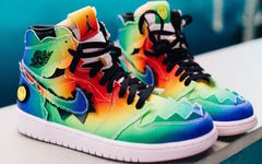 超吸睛渐变彩虹鞋面！J Balvin x Air Jordan 1 首次亮相