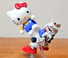 当Hello Kitty遇上高达， SDEX HELLO KITTY RX-78-2拼装系列