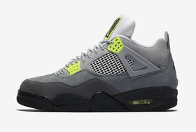 高颜值外观你 i 了吗？Air Jordan 4 “Neon” 官图释出