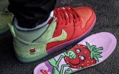 今年的重磅狠鞋！Nike SB Dunk High “咳嗽草莓”上脚曝光！