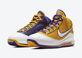 对称鸳鸯设计看点十足，LeBron 7 “Lakers” 即将发售