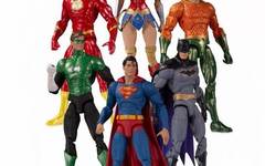  DC动漫套装，正义联名6人盒装可动人偶