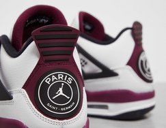 标志性联名 logo 加持！Air Jordan 4 “PSG” 实物近赏！