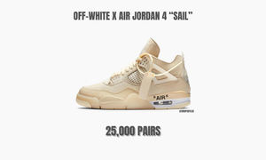 发售货量曝光！Off-White™ x Air Jordan 4 入手难度极高！