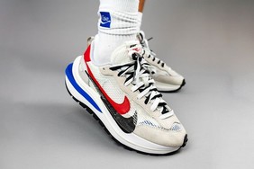 好看！sacai x Nike Vaporwaffle 白红配色上脚美照释出！